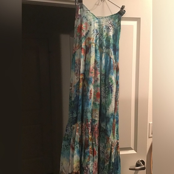 True Destination Maxi beach dress size Large can fit 10-12 womens - Picture 3 of 10